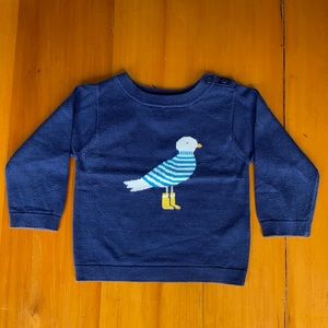 18M Jacadi blue bird sweater